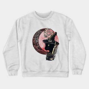 'wizard cat ' the Halloween imagination Crewneck Sweatshirt